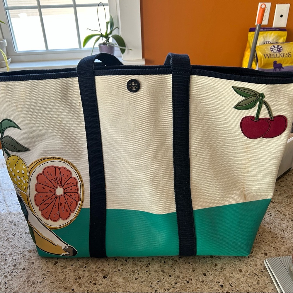 Tory Burch Fruit Canvas Tote Bag